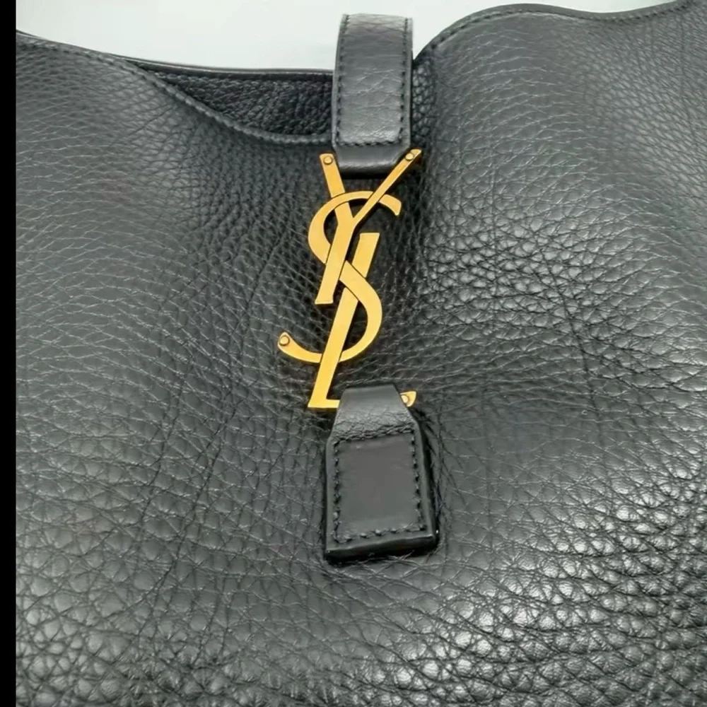 Saint Laurent Black Tote with Gold Accent - Picture 7 of 10